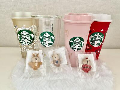 #ad 🌸Starbucks Valentine Double Wall Glass Reusable Cup Bearista Limited 🌸JAPAN $160.03