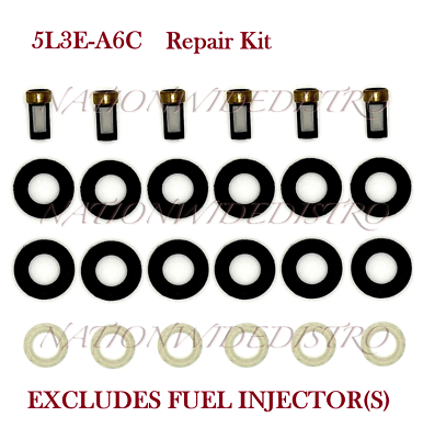 #ad Repair Kit for Fuel Injectors for 2006 2008 Ford F 150 4.2L V6 5L3E A6C $29.99