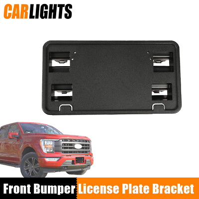 #ad Fit For 2015 17 Ford F150 1X Bumper License Plate Mounting Bracket Holder Cover $11.16