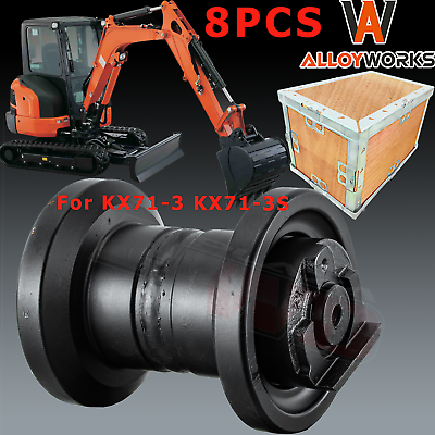 #ad 8PCS Track Bottom Roller For Kubota Model KX71 3 KX71 3S Excavator Undercarriage $899.00