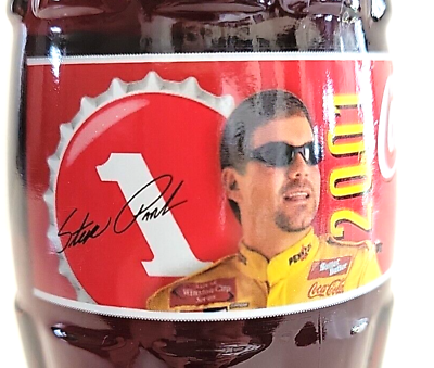 #ad Nascar 2001 Driver Steve Park #1 Winston Cup Coca Cola 8floz Vintage Glass $0.99