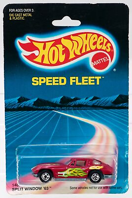 #ad Hot Wheels Split Window 1963 Speed Fleet Series #1486 New NRFP 1986 Magenta 1:64 $45.70