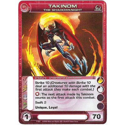 #ad Chaotic TAKINOM THE SHADOWKNIGHT Promo Card Pick your energy $35.00