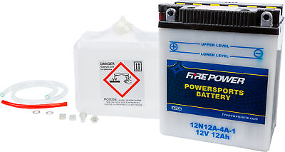 #ad Fire Power 12N12A 4A 1 Conventional 12V Standard Battery with Acid Pack $41.76