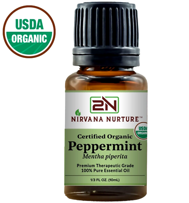 #ad Organic Peppermint Essential Oil USDA Certified 100% Pure Therapeutic Grade $9.99