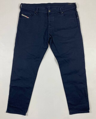 #ad DIESEL D YENNOX Dark Blue Tapered Stretch Jeans W38 L30 Button Fly $46.16