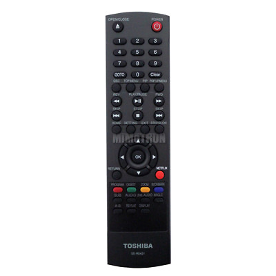 #ad Genuine Toshiba SE R0431 Blu Ray Player Remote Control $7.99