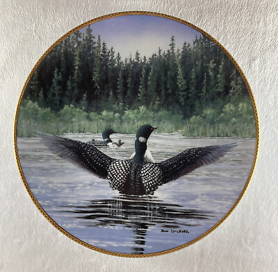 #ad TAKE TO THE AIR Plate The Loon: Voice of the North #7 Don Li Leger Pine Trees $24.95