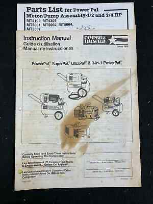 #ad 1991 CAMPBELL HAUSFELD AIR COMPRESSORS OWNER#x27;S MANUAL amp; PARTS LIST ENG SP FR $19.99