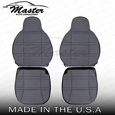 #ad Cloth Seat Cover Agate Dark Gray Fits Jeep Cherokee 1999 2001 Driver Passenger $282.14