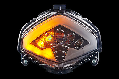 #ad FOR Honda Smoke LED Tail Light w Turn Signal for CBR500R CB500X 500F 2013 2015 $128.99