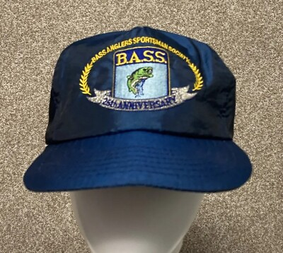 #ad Vintage Bass Anglers Society 25th Anniversary Nylon Snapback Trucker Hat Cap $9.99