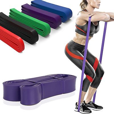 #ad Pull up Assist Loop Resistance Thick Band Set of 5 for Gym Exercise Fitness Work $21.66
