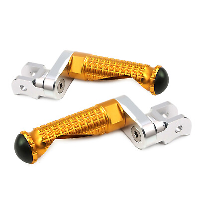 #ad Gold Front Foot Pegs MPRO 25mm Extension For CB900F Hornet 02 03 04 05 06 07 $57.84