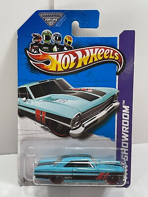 #ad 2013 Hot Wheels 1966 Chevy NOVA Car *Blue Color* HW Showroom #231 250 $8.00