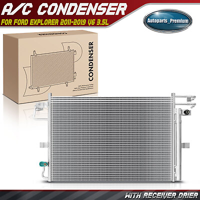 #ad A C Condenser with Receiver Drier amp; Oil Cooler for Ford Explorer 2011 2019 3.5L $69.34