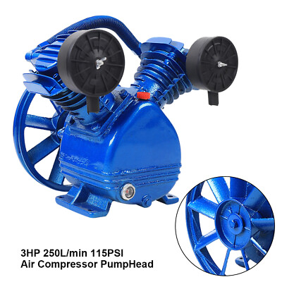 #ad Replacement Air Compressor Pump Single Stage V Style Twin Cylinder 3 HP 2 Piston $105.92