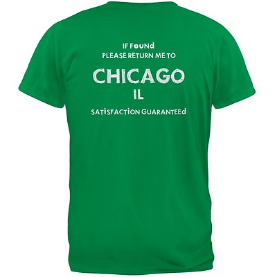 #ad St Patricks Day Return Me to Chicago Irish Green Adult T Shirt $14.95