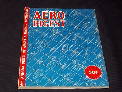 #ad 1940 MARCH AERO DIGEST MAGAZINE 6TH ANNUAL FRONT COVER E 5157 $45.00