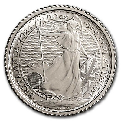 #ad 2024 GB 1 10 oz Platinum Britannia BU King Charles III $136.18