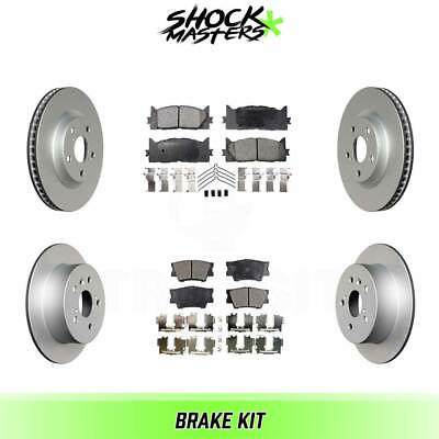 #ad Front amp; Rear S Metalic Brake Pads amp; Coated Rotor Kit for 2012 2017 Toyota Camry $210.15