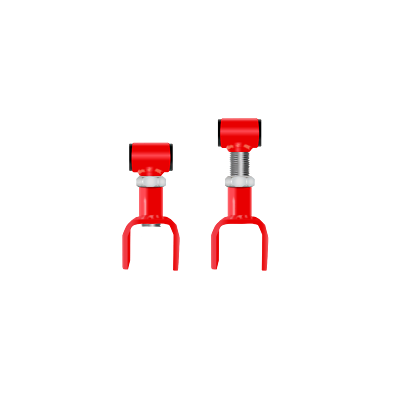#ad Core 4x4 Leaf Spring Shackles Rear Fits Jeep XJ MJ Red $158.36