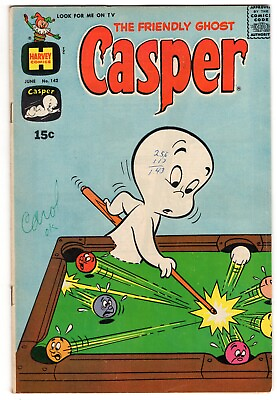 #ad The Friendly Ghost CASPER #142 1970 Harvey Comics POOL PLAYING BILLIARDS COVER $4.50