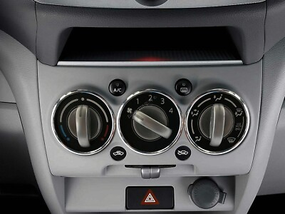 #ad For Suzuki Alto 2009 2014 Polished Aluminum Heater dash panel Surrounds Rings $15.00