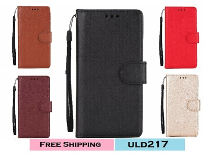 #ad iPhone 6 7 8 X XS XS Leather Wallet Magnetic Removable Flip Cover Card Case USA $7.98