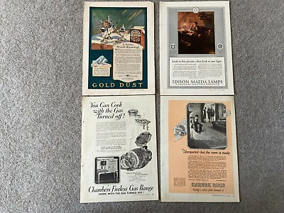 #ad Lot of 20 Vintage Magazine Print Ads $18.74