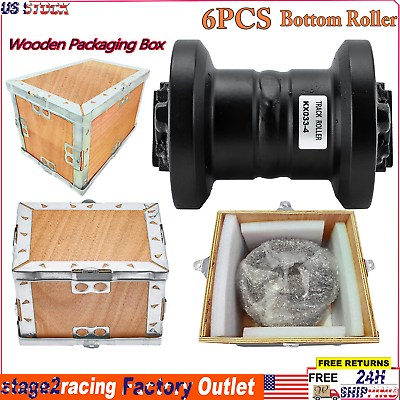 #ad 6PCS Track Roller Bottom Roller For Kubota KX033 4 Excavator Undercarriage $669.00