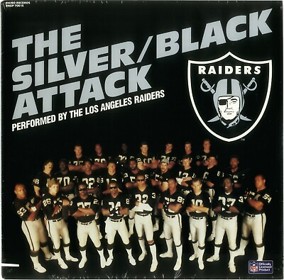 #ad LA Raiders ‎– The Silver Black Attack NEW SEALED 1986 Vinyl LP RARE NFL Rhino $34.95