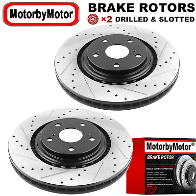 #ad 328mm Front Drilled Brake Rotors for Toyota Highlander Sienna Lexus RX350 RX450h $94.75