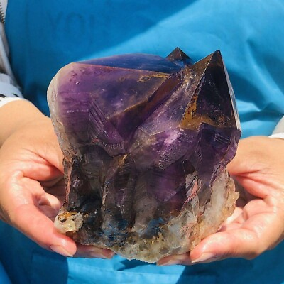 #ad 2.75LB Natural Amethyst Cluster Purple Quartz Crystal Rare Mineral Specimen 714 $122.00