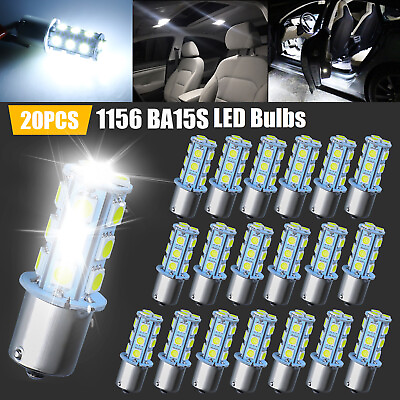 #ad 20x 1156 1141 18SMD RV Camper Trailer LED Interior Light Bulbs 6000K Super White $13.98