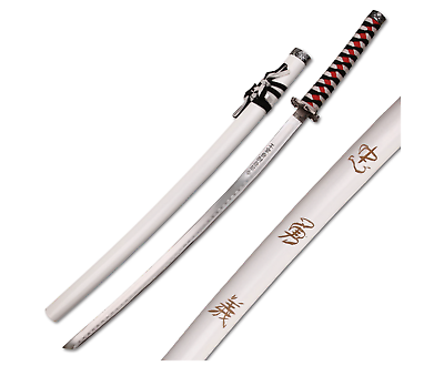 #ad 40quot; White Dragon SAMURAI NINJA Bushido KATANA Japanese Sword Carbon Steel Blade $32.99