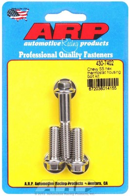 #ad Arp 430 7402 Sbc Small Big Chevy Bbc Stainless Thermostat Bolts Waterneck $24.99