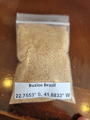 #ad Buzios BRAZIL Beach Sand Sample Approximately 30ml. SOUTH AMERICA $5.99