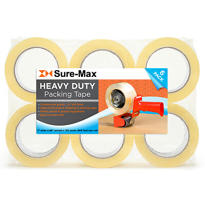 #ad #ad 2quot; Heavy Duty 2.7mil Clear Shipping Packing Moving Tape 120 yards 360#x27; ea $18.99