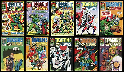 #ad Dragon#x27;s Claws Complete Comic Set 1 2 3 4 5 6 7 8 9 10 Lot Marvel UK Deaths Head $89.00