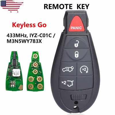 #ad NEW KEYLESS GO PROXIMITY Remote Key Fob For 2012 Jeep Grand Cherokee IYZ C01C $30.28