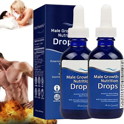 #ad REVITAHEPA Male Growth Nutrition Drops Blue Direction Benefit Drops for Men $15.99