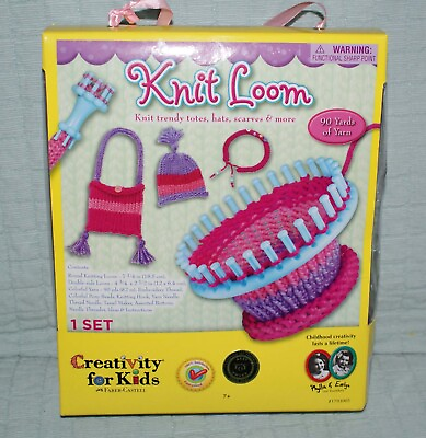 #ad Creativity for Kids Quick Knit Loom Kit Craft NEW Round Double Sided Beads $11.99