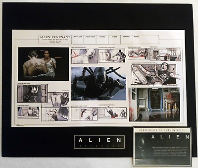 #ad Alien Covenant Limited Edition 400 Storyboard Giclee Print Ridley Scott NUMBERED $269.99
