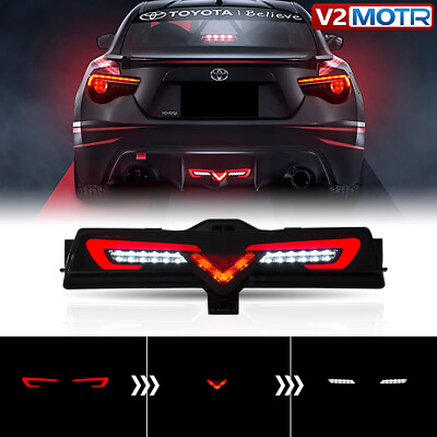 #ad Smoked For Subaru BRZ Scion FRS Toyota 86 LED Rear Reverse Brake Fog Light Lamp $93.99