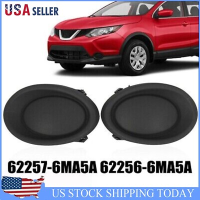 #ad Pair Front Side Fog Light Lamp Covers For Nissan For Rogue Sport 2017 2019 NEW $16.28