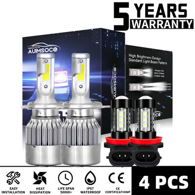 #ad For Honda CRV CR V 2007 2014 LED C6 Hi amp; Lo Beam Headlight Fog Lights Bulb 4X $33.99