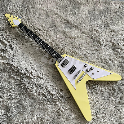 #ad 6 String Flying V Electric Guitar Mahogany Body amp; Neck Solid Body in Stock $265.00