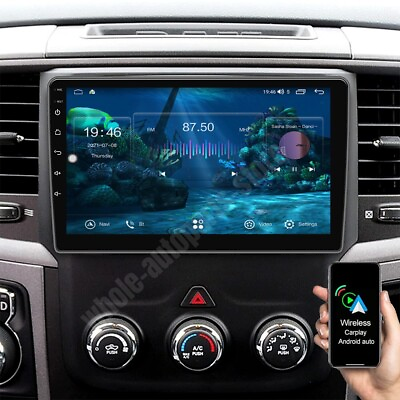 #ad For 2014 2018 Dodge Ram 1500 2500 3500 Android 13 Carplay Car Stereo Radio GPS $168.90