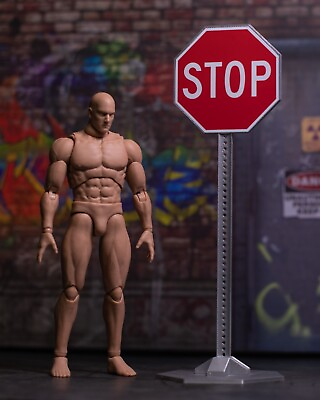 #ad Stop Sign for Street DIORAMA PROP ONLY Action Figure Dollhouse $24.00
